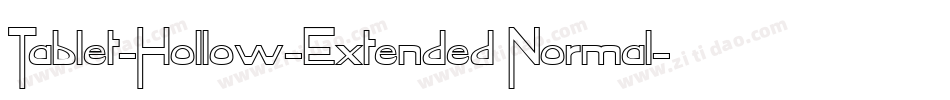 Tablet-Hollow-Extended Normal字体转换